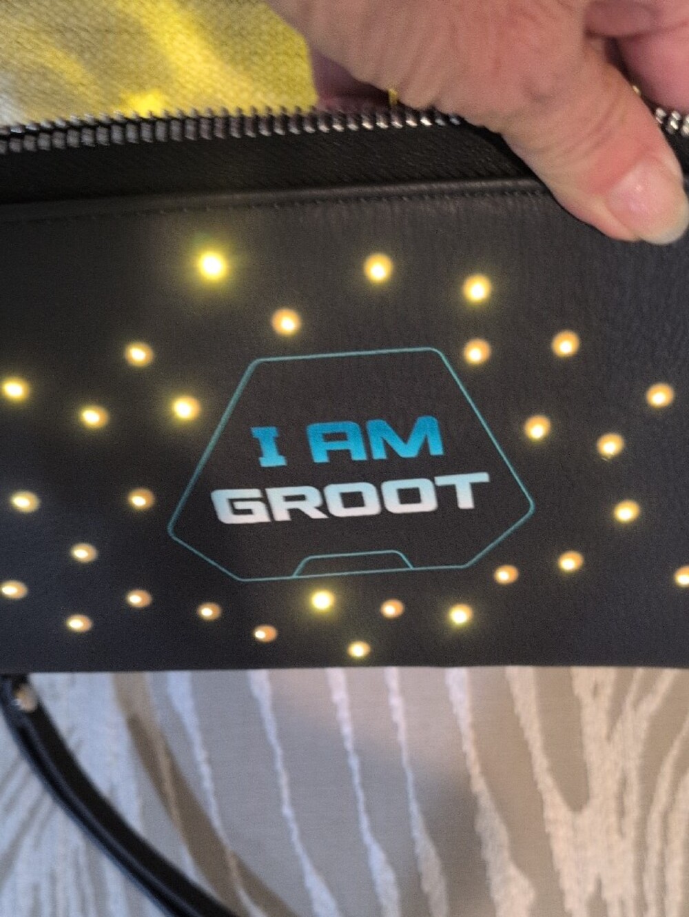 I AM GROOT Black Light-Up Wristlet/Wallet - Picture 9 of 13